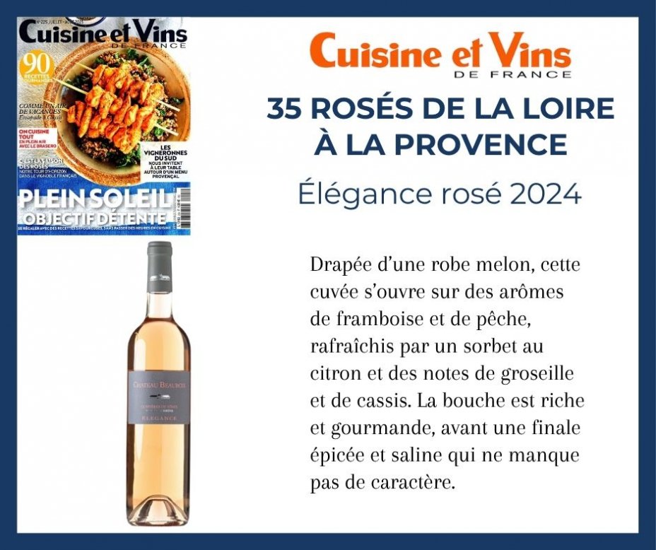 Cuisine et vins de France - 35 ros�s de la Loire � la Provence