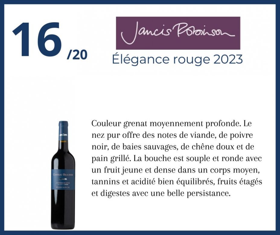 Jancis Robinson - �l�gance rouge 2023
