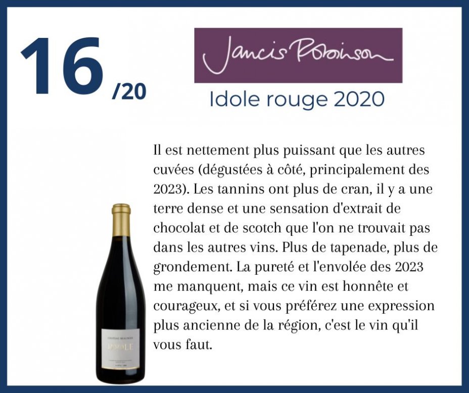 Jancis Robinson - Idole rouge 2020