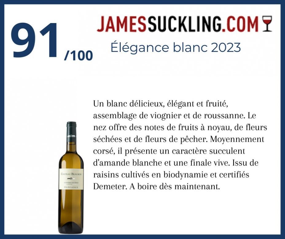 James Suckling - �l�gance blanc 2023