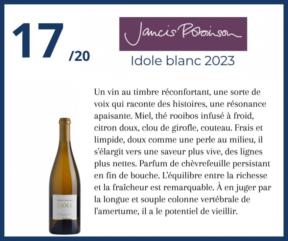 Jancis Robinson - Idole blanc 2023
