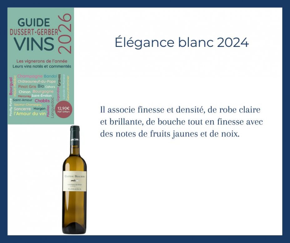Guide Dussert-Gerber 2026 - lgance blanc 2024