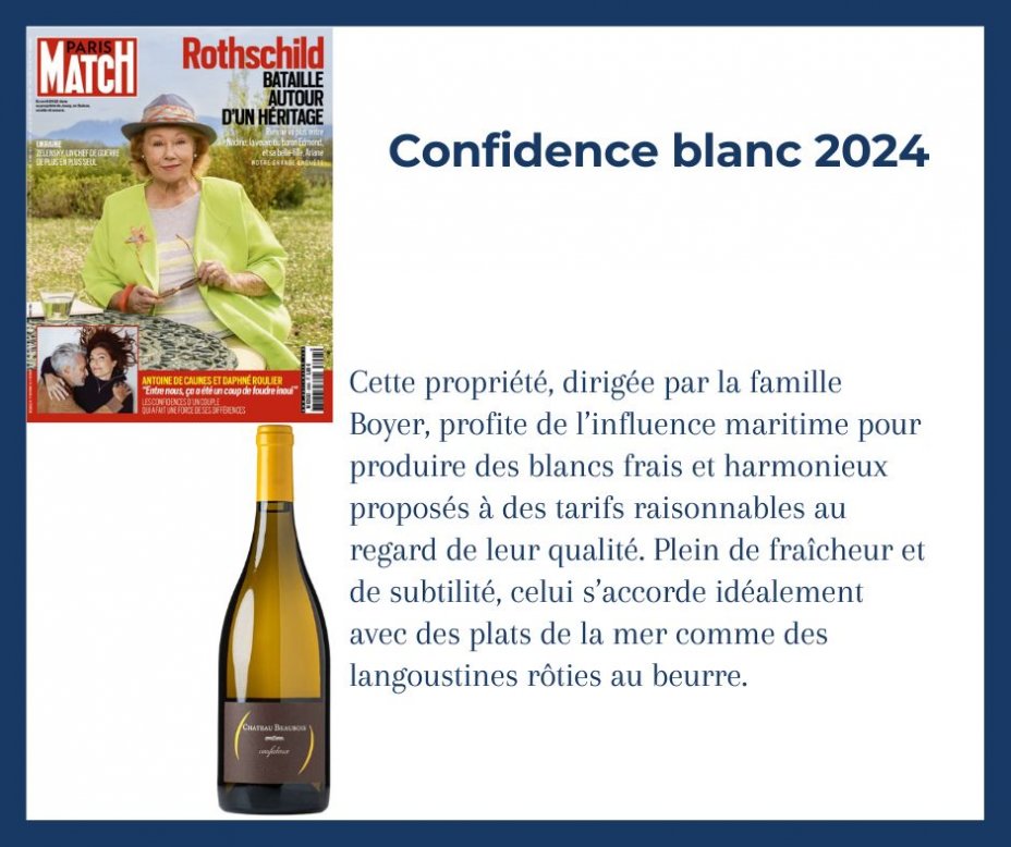 Paris Match - Confidence blanc 2024