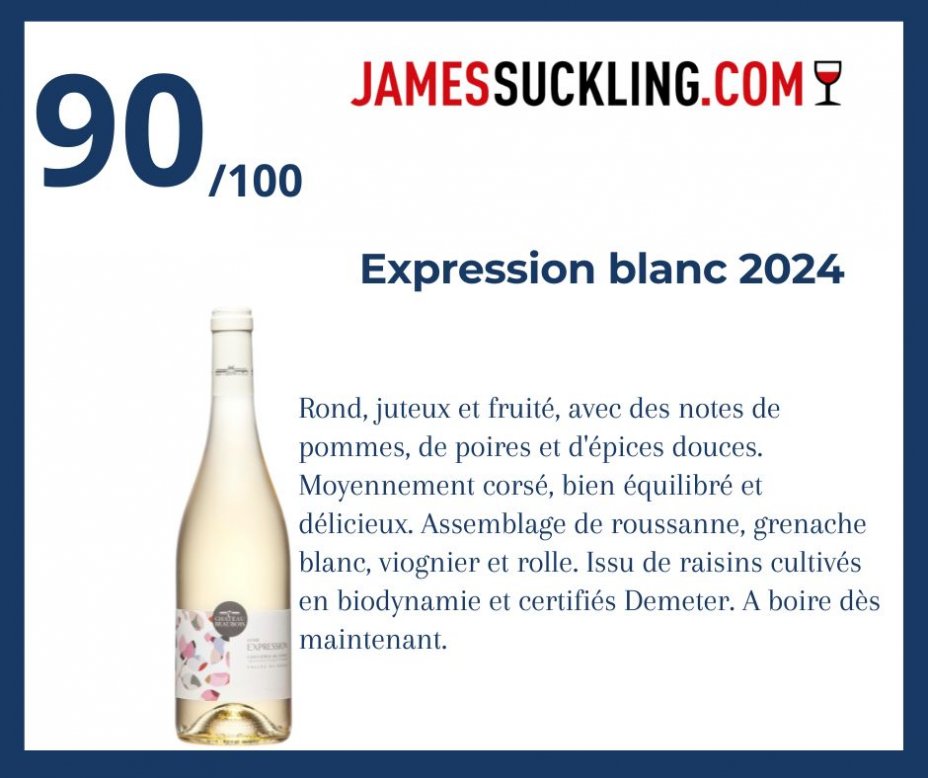 James Suckling - Expression blanc 2024