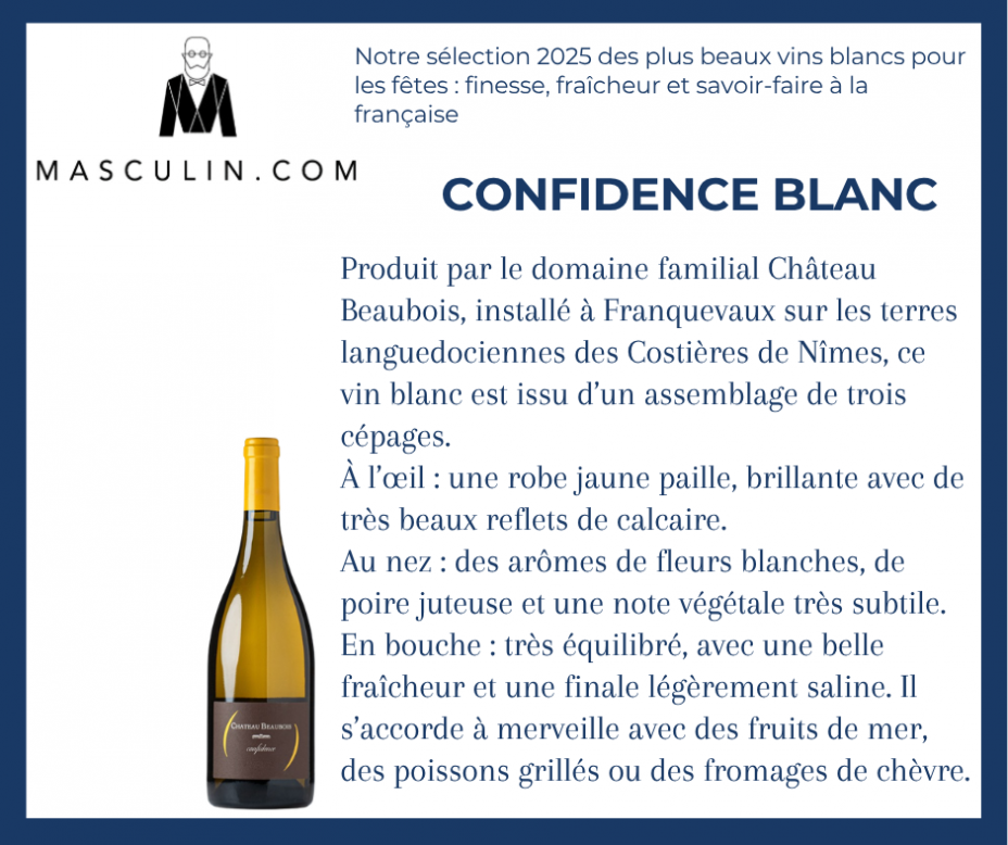 Masculin.com - Confidence blanc