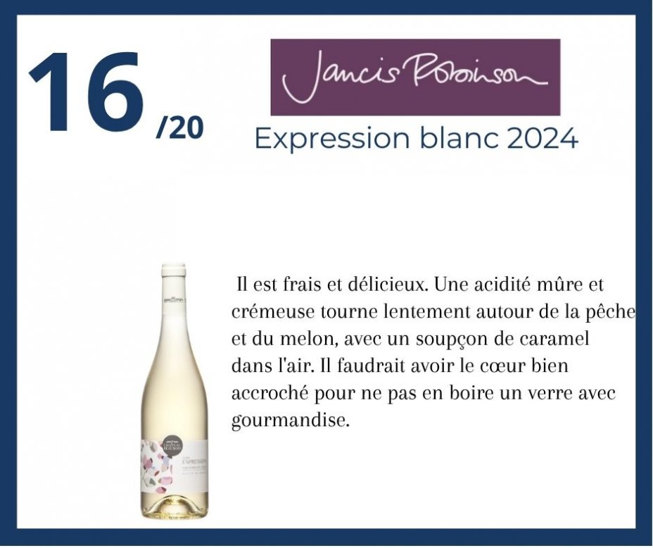 Jancis Robinson - Expression blanc 2024