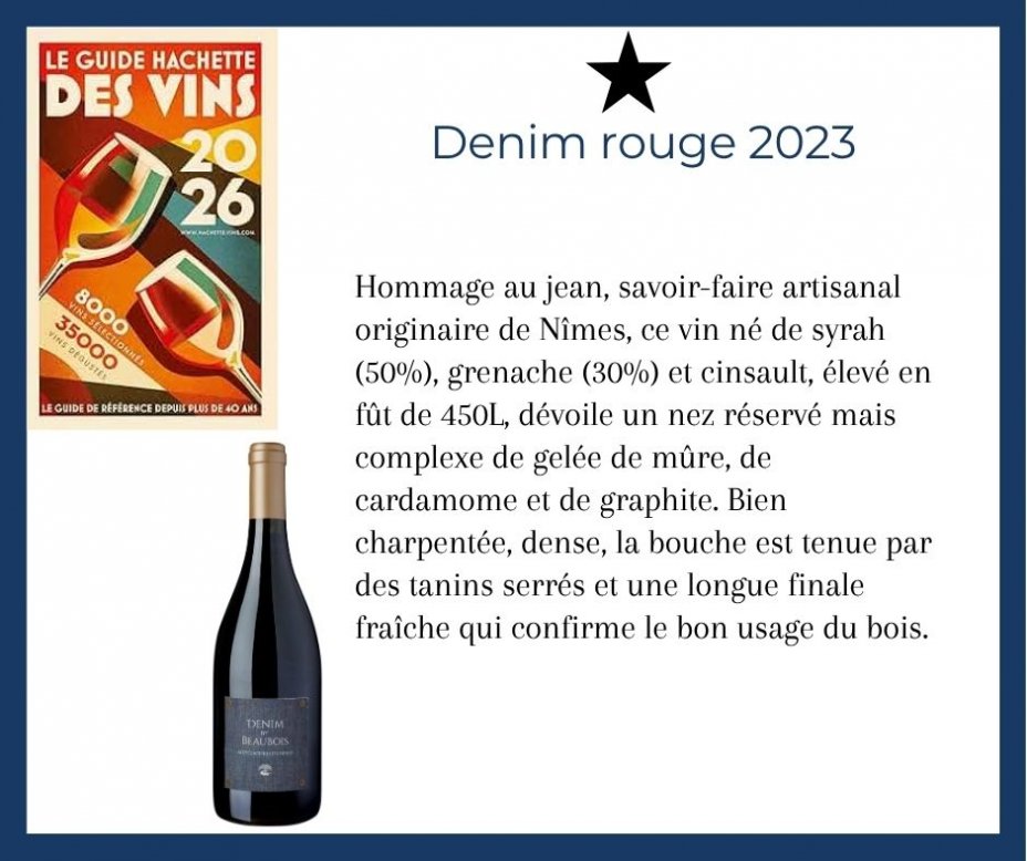 Le Guide Hachette des vins 2026 - Denim rouge 2023