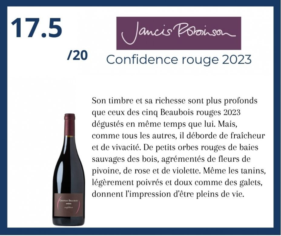 Jancis Robinson - Confidence rouge 2023