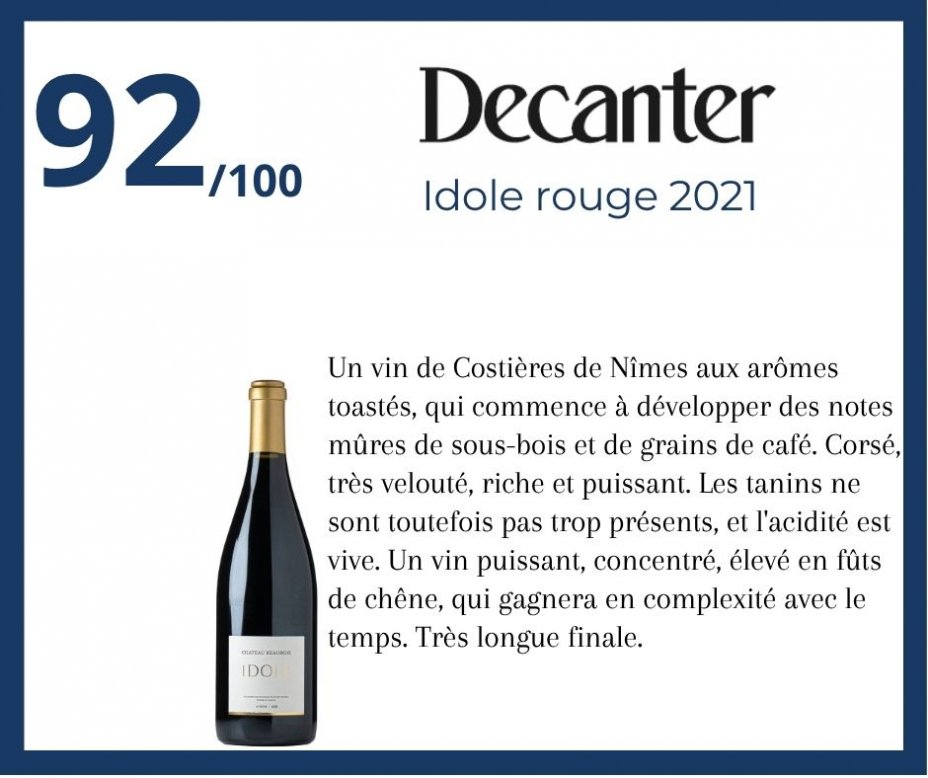 Decanter - Idole rouge 2021