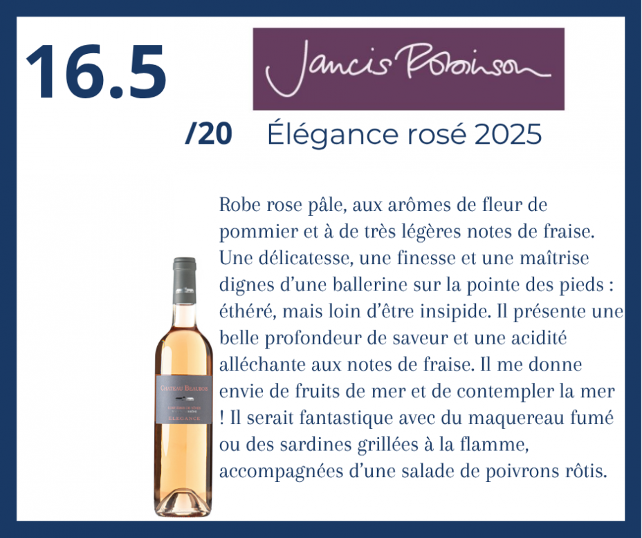 Jancis Robinson - �l�gance ros� 2025