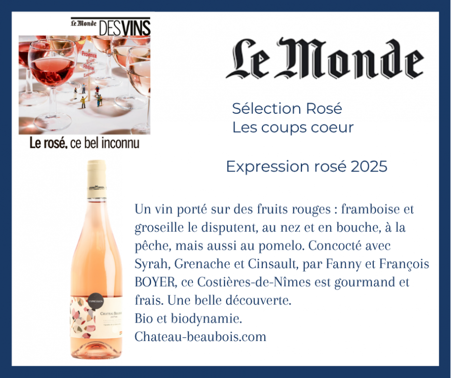Le Monde - Expression ros� 2025