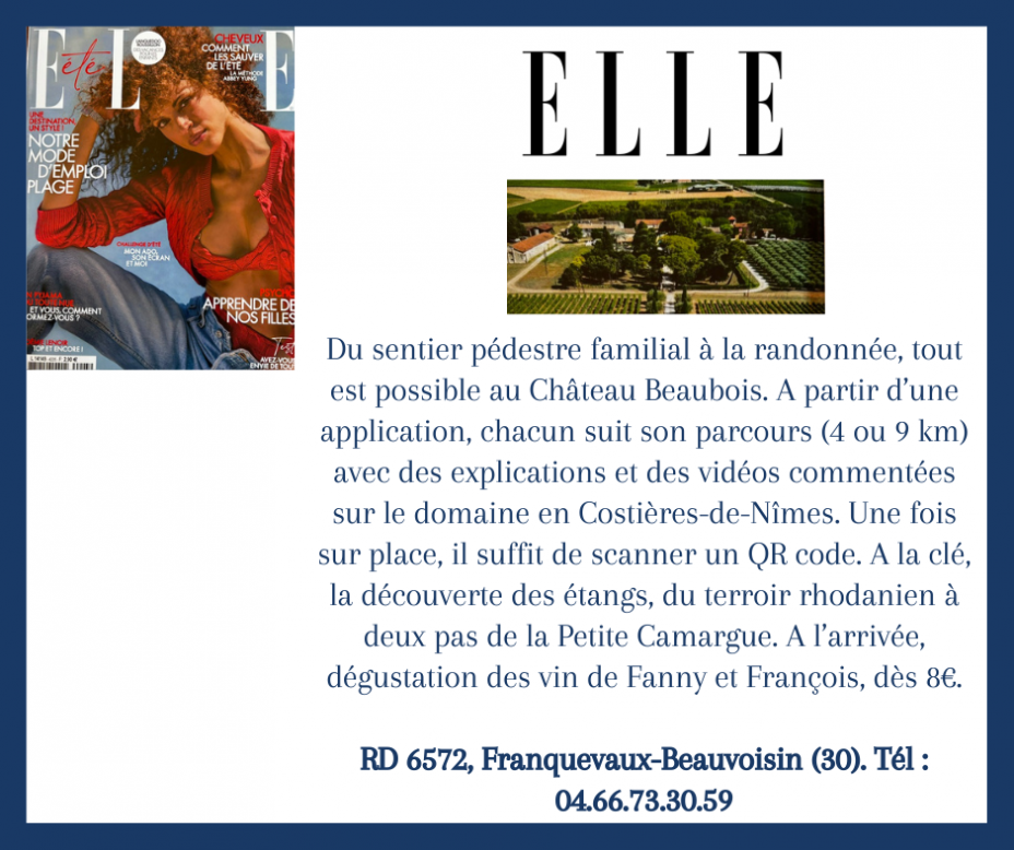 ELLE - Ch�teau Beaubois