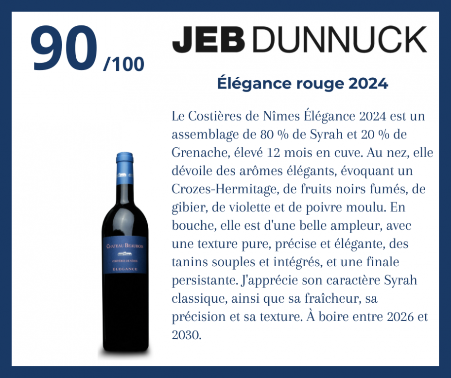 Jeb Dunnuck - �l�gance rouge 2024