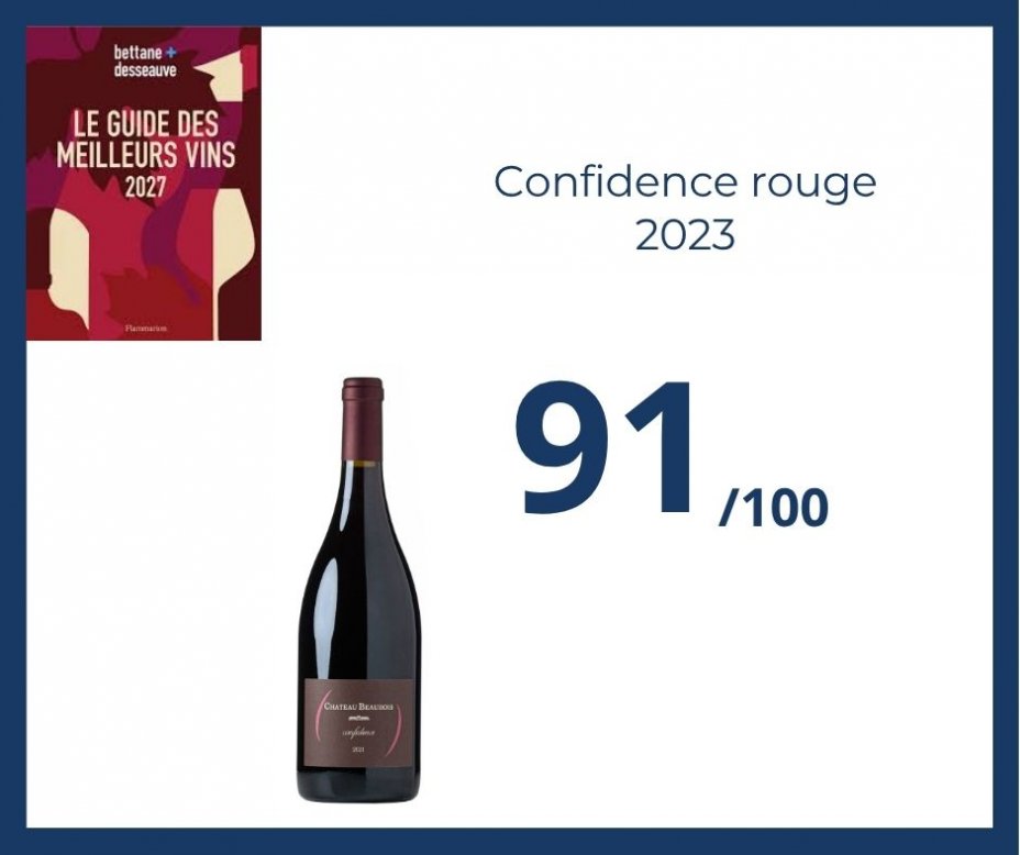 Bettane + Desseauve - Confidence rouge 2023